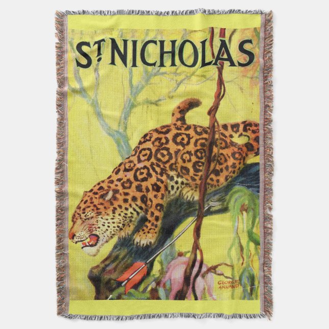 Manta Tejida 1929 portada de la revista St. Nicholas sobre el l