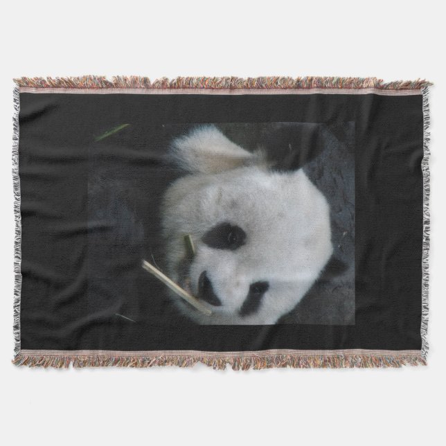 Manta Tejida Abrazo de panda (Anverso)