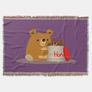 Manta Tejida ¡Adiós, cariño! Cuto Personalizado Bears Throth Bl