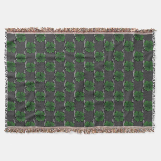 Manta Tejida Afortunada Blanket Lucky Throw Blanket (Anverso)