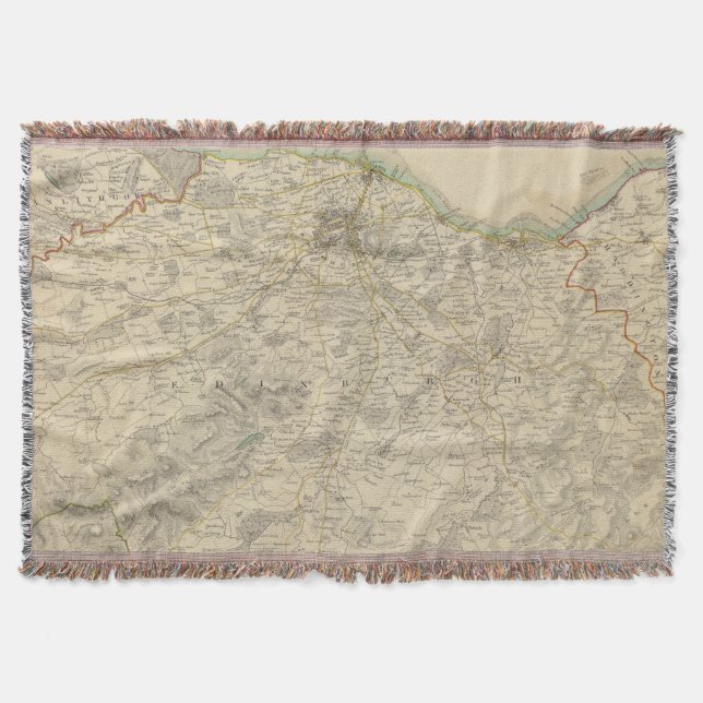 Manta Tejida Ambientes de Edimburgo (Anverso)