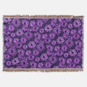 Manta Tejida Amethyst Against Midnight