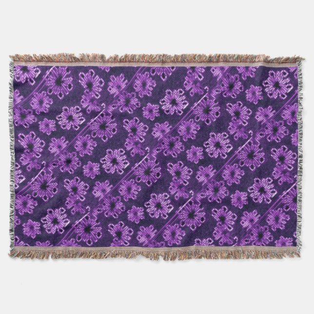 Manta Tejida Amethyst Against Midnight (Anverso)