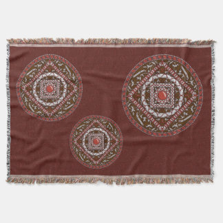 Manta Tejida Aries Mandala Throw Blanket
