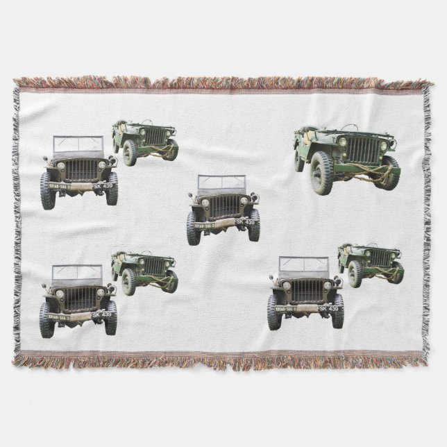 Manta Tejida Armada militar 4X4 Tropas Camo Veteranos Libertad (Anverso)