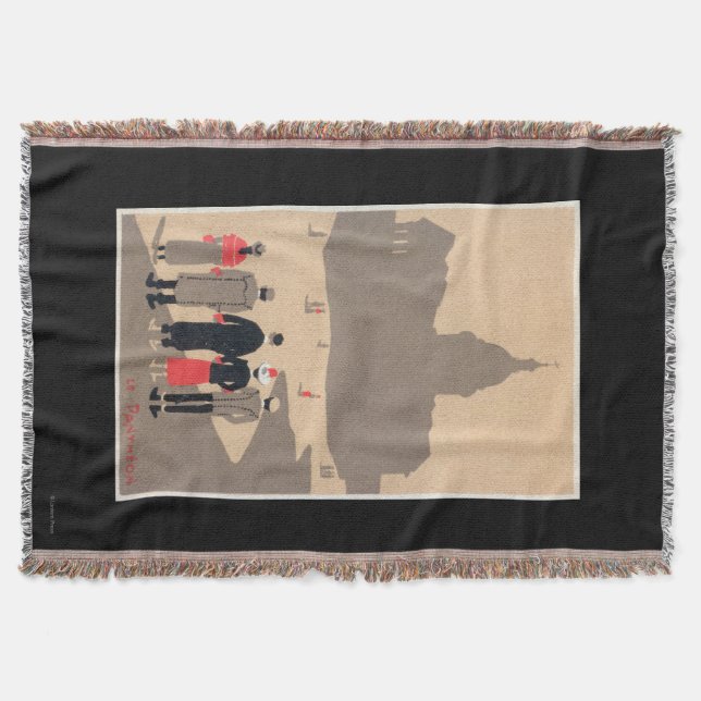 Manta Tejida Art déco SceneParis, Francia de Le Pantheon (Anverso)