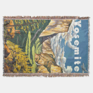 Manta Tejida Arte de viajes yosemite