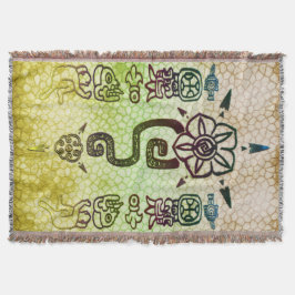 Manta Tejida Arte popular tribal ruso AZTEC