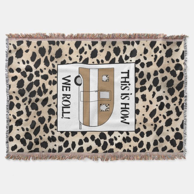 Manta Tejida "Así es como rodamos" (Anverso)