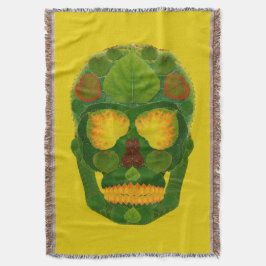 Manta Tejida Aspen Leaf Skull 9