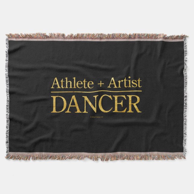 Manta Tejida Atleta + artista = bailarín (Anverso)