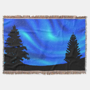 Manta Tejida Aurora boreal