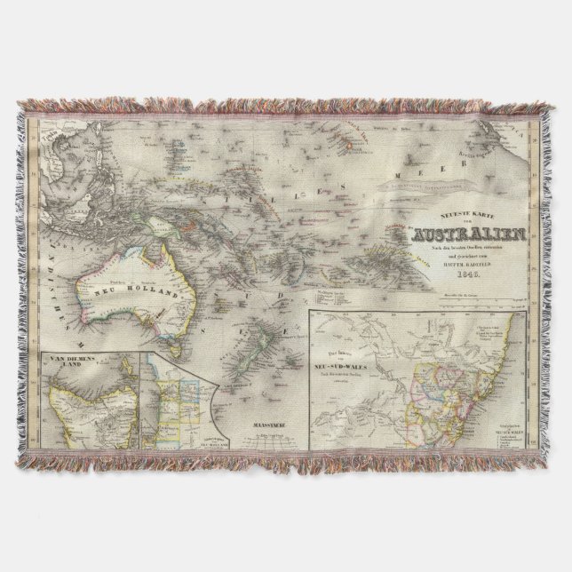 Manta Tejida Australia (Anverso)