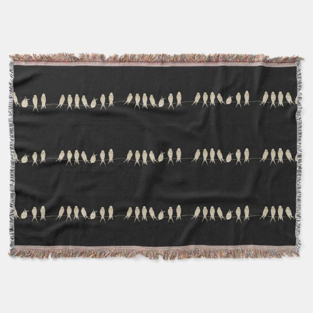 Manta Tejida Aves musicales (Anverso)