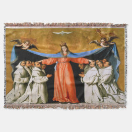 Manta Tejida Bajo su Virgen Mantente María Espíritu Santo