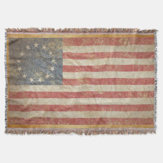 Manta Tejida Bandera 1776 de los E.E.U.U.
