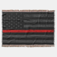 Bandera apenada oscuridad del bombero