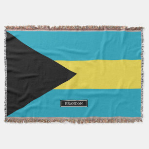 Manta Tejida Bandera bahamesa clásica