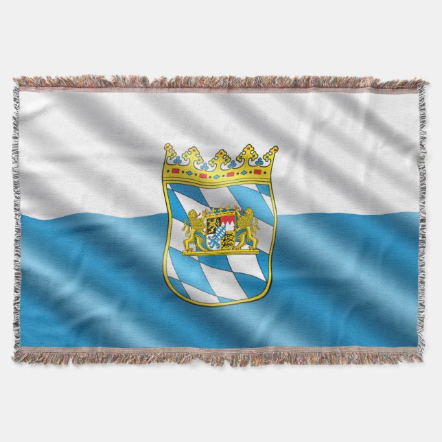 Manta Tejida Bandera bávara (Anverso)