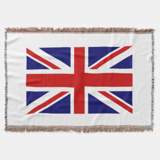 Manta tejida bandera británica el | Union Jack del