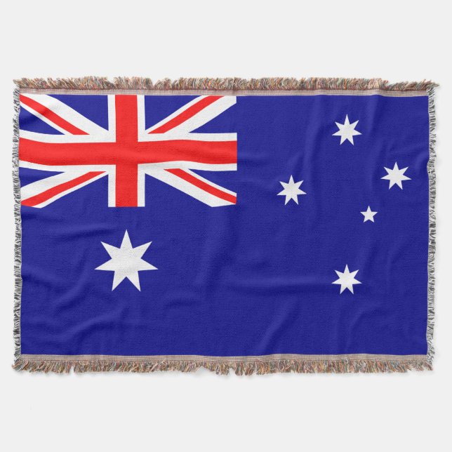 Manta Tejida Bandera de Australia (Anverso)
