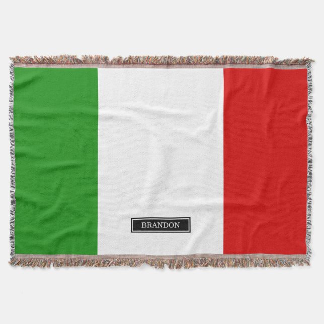 Manta Tejida Bandera de Italia (Anverso)