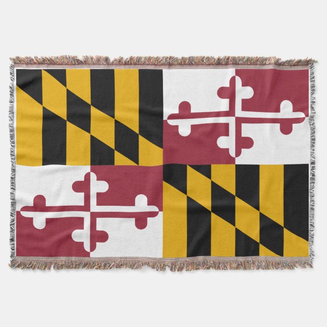 Manta Tejida Bandera de Maryland (Anverso)