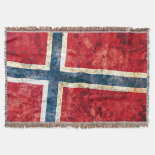 Manta Tejida Bandera de Noruega