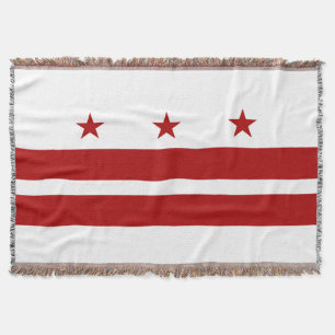 Manta Tejida Bandera del Washington DC