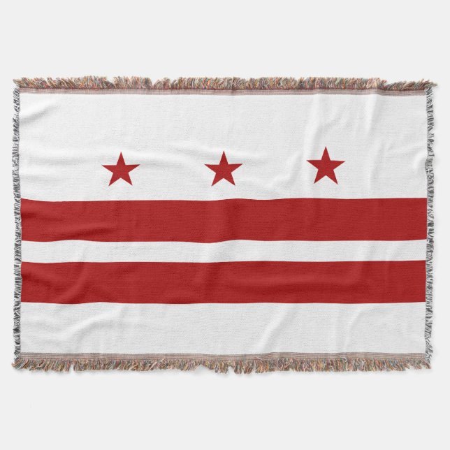 Manta Tejida Bandera del Washington DC (Anverso)