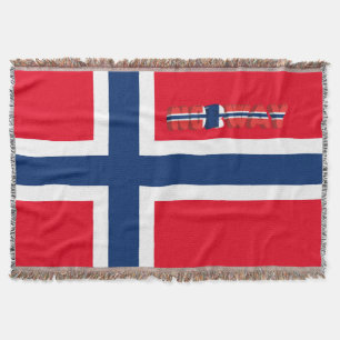 Manta Tejida Bandera noruega