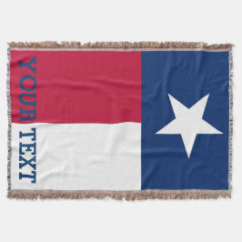 Manta Tejida Bandera personalizada de Tejas