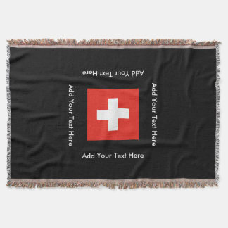 Manta Tejida Bandera suiza