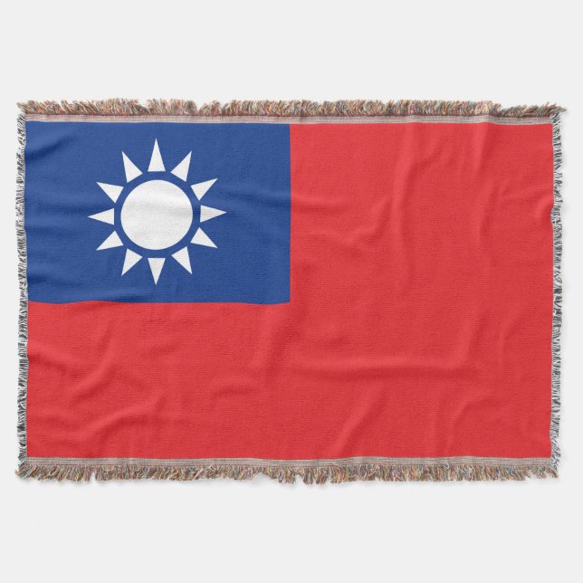 Manta Tejida Bandera taiwanesa (Anverso)