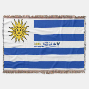 Manta Tejida Bandera uruguaya