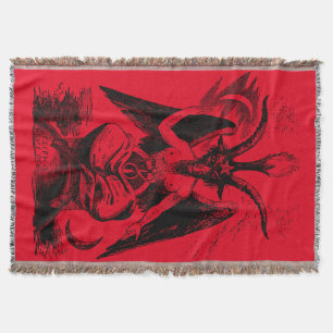 Manta Tejida Baphomet - black print