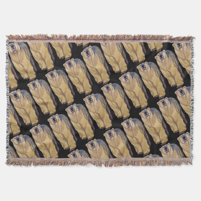 Manta Tejida Bear Art Blanket Polar Bear Art Throw Blanket (Anverso)