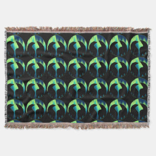 Manta Tejida Bear Blanket Northern Lights Bear Throth Blanket