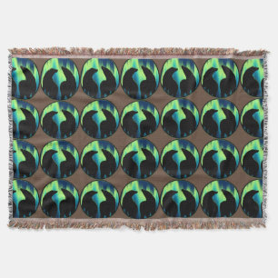 Manta Tejida Bear Blanket Northern Lights Bear Throth Blanket