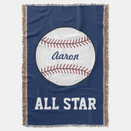 Manta Tejida Béisbol Tradicional