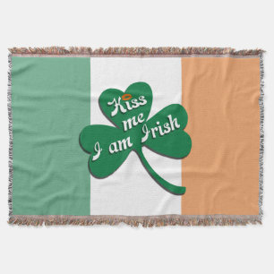 Manta Tejida Bésame soy irlandés