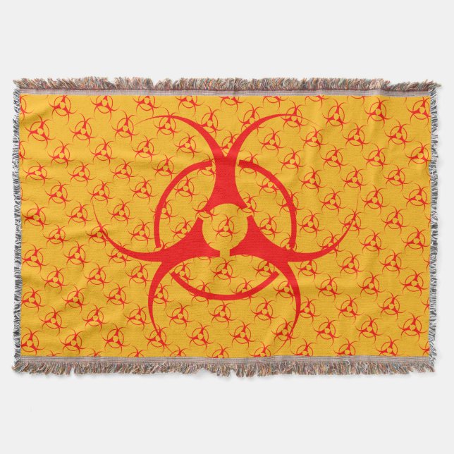 Manta Tejida Bio-hazard Blanket Residuos tóxicos (Anverso)