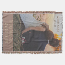 Manta Tejida boda familiar y pareja