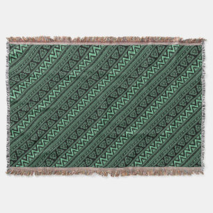 Manta Tejida Boho ZigZag