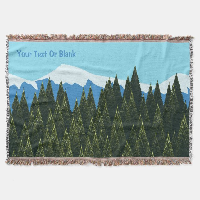 Manta Tejida Bosque fractal (Anverso)