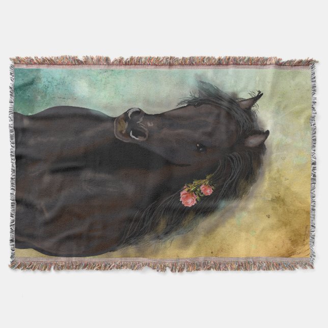 Manta Tejida BROWN FRIESIAN ~ Throw Blanket (Anverso)