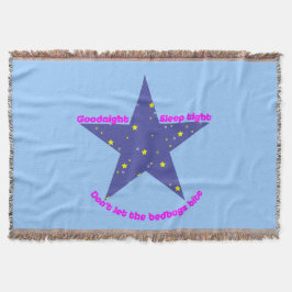 Manta Tejida Buenas noches duermen Estrella estrecha