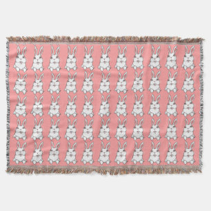 Manta Tejida Bunny Blanket Easter Bunny Rabbit Throw Blankets