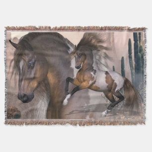 Manta Tejida Caballo Wild Mustang