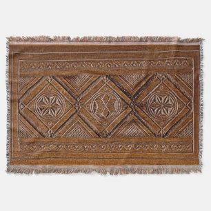 Manta Tejida Caja de madera tallada rusa